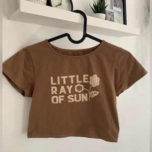 brown pacsun baby tee